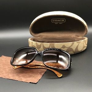 COACH Sunglasses Scarlet Tortoise S809